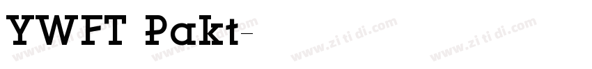 YWFT Pakt字体转换